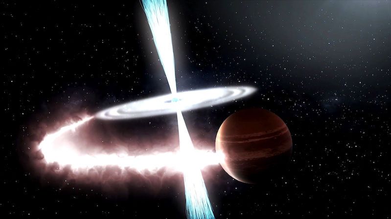 Mrtvý radioteleskop identifikoval „pavoučí” hvězdu, která požírá svůj doprovod
